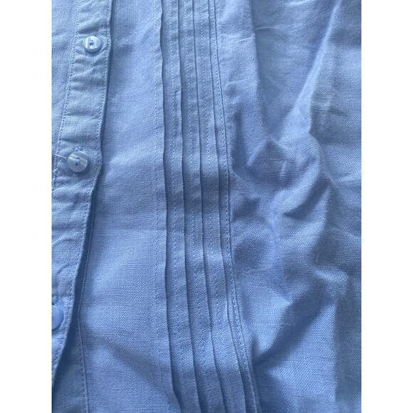 L.L. Bean Women’s Knee Length Pin Tucked Bodice Pleated Sleeveless Dress 6 - Picture 3 of 10